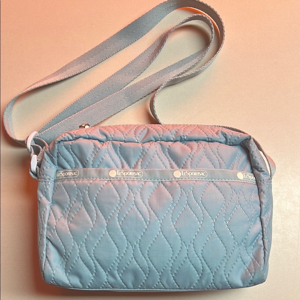 LeSportsac Light Blue Quilted Crossbody Bag